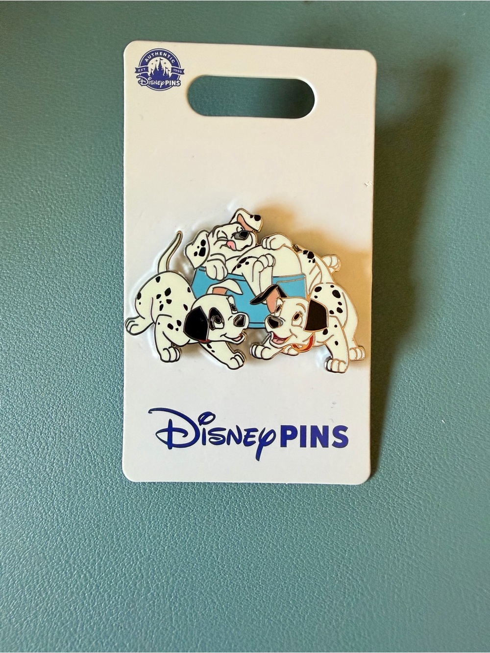 Disney Dalmatian Puppies Enamel Pin - White, Black & Blue